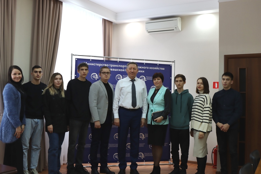 Студенты на Дне карьеры в Министерстве транспорта и дорожного хозяйства Чувашской Республики