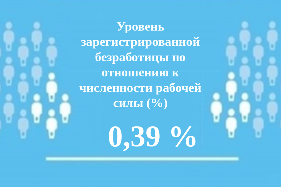 Уровень регистрируемой безработицы в Чувашской Республике составил 0,39 %