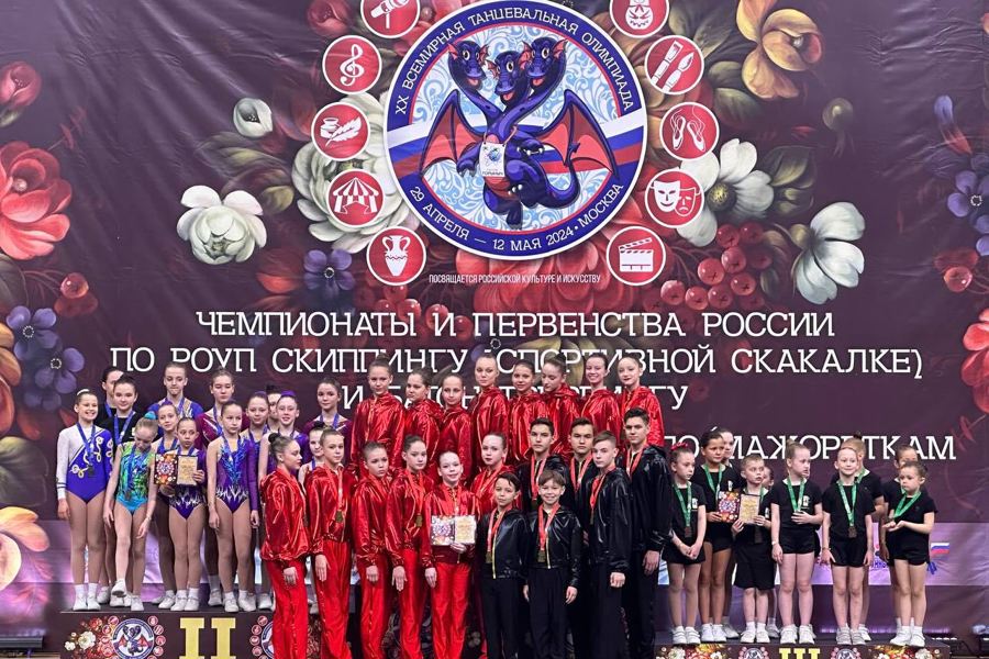 Сборная Чувашии по спортивной аэробике выиграла 16 медалей на ХХ Всемирной танцевальной олимпиаде