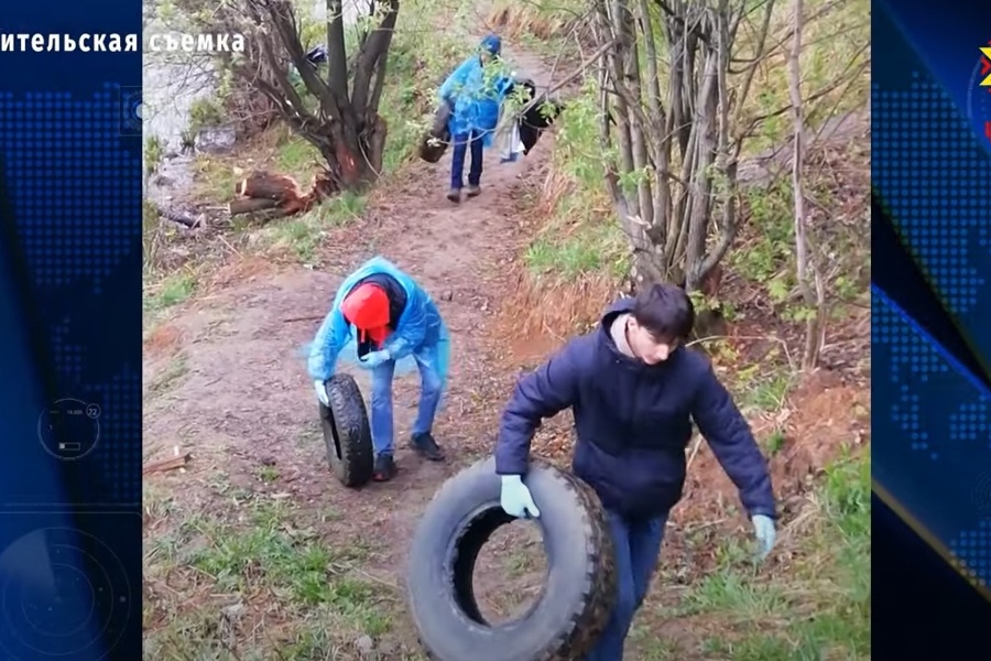 «Чистые игры» у Кукшумского пруда // НТРК Чувашии. 2023.05.04.