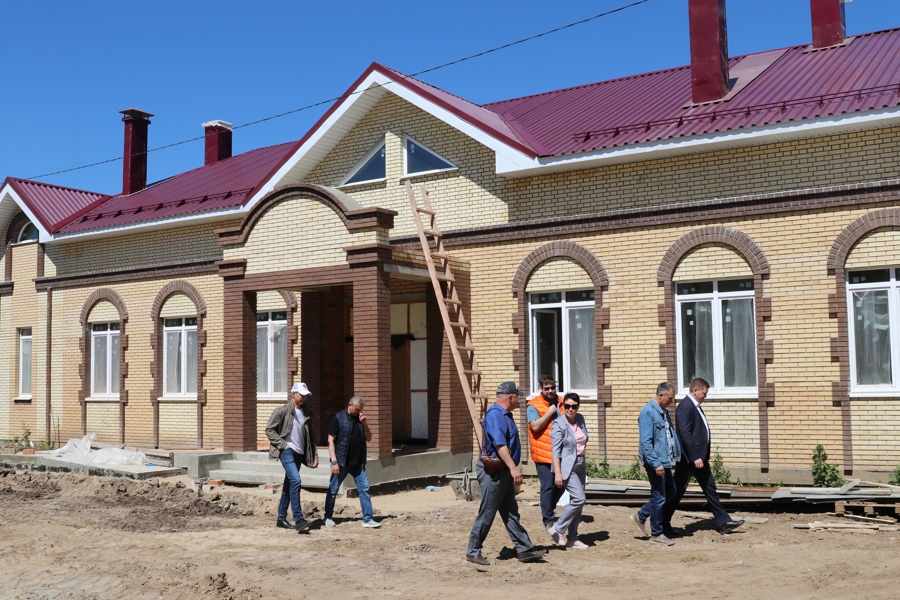 Посетили строительство социально-культурного центра в д. Салабайкасы