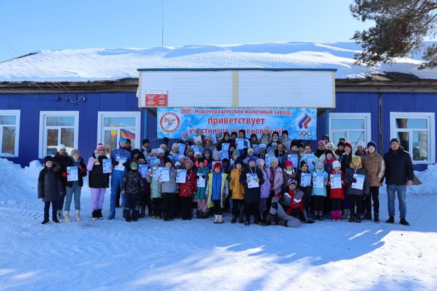 В с. Новое Чурашево прошли соревнования лыжным гонкам «Малая лыжня Камаева Поля»