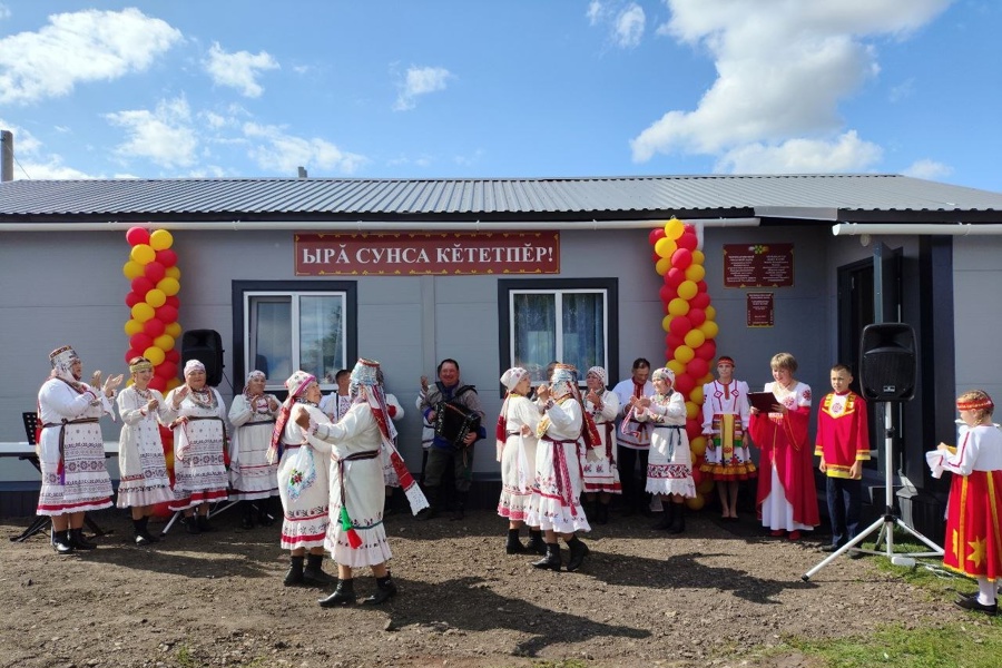 Инициативка: новый сельский клуб открыли в деревне Чиришкасы Канашского муниципального округа