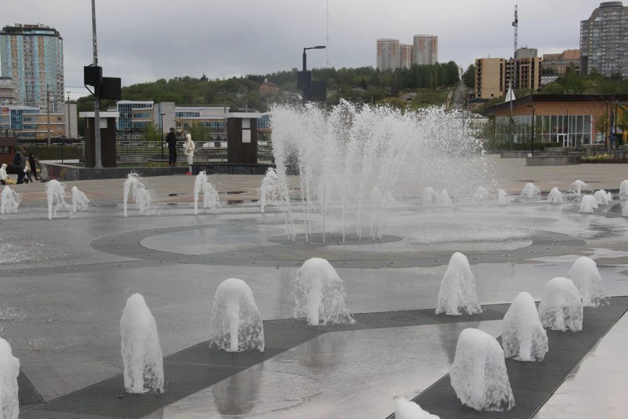 При каких условиях работают городские фонтаны?