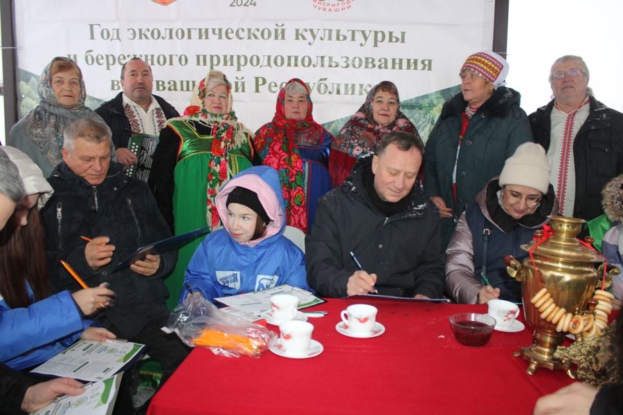 Родник «Яушский» – уникальная площадка Экодиктанта в Чувашии