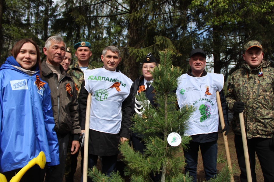 Международная акция «Сад Памяти» в п. Кугеси (03.05.2024 г.)