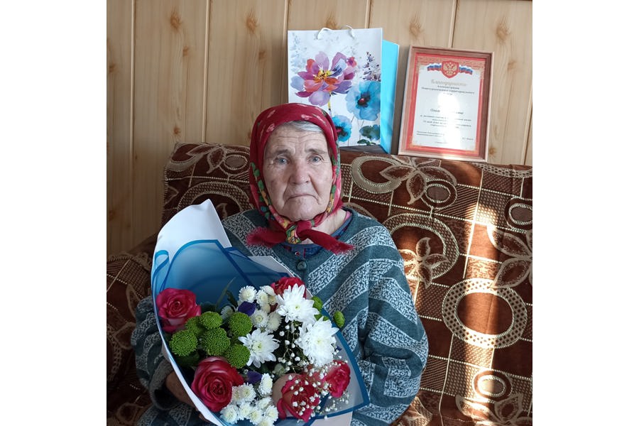90-летие отметила жительница села Новое Чурашево Ольга Леонтьевна Иванова