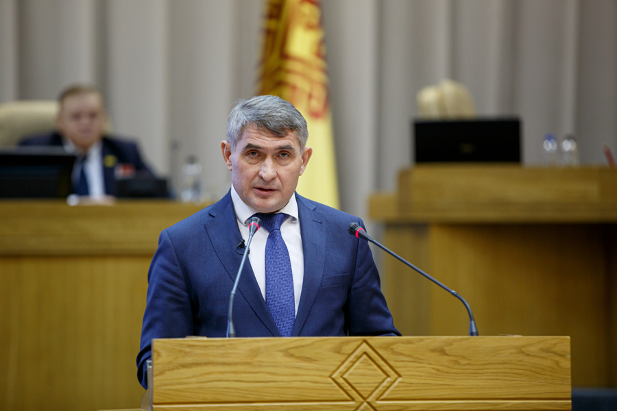 Глава Чувашии Олег Николаев выступил в Госсовете республики с отчетом о работе правительства за 2023 год