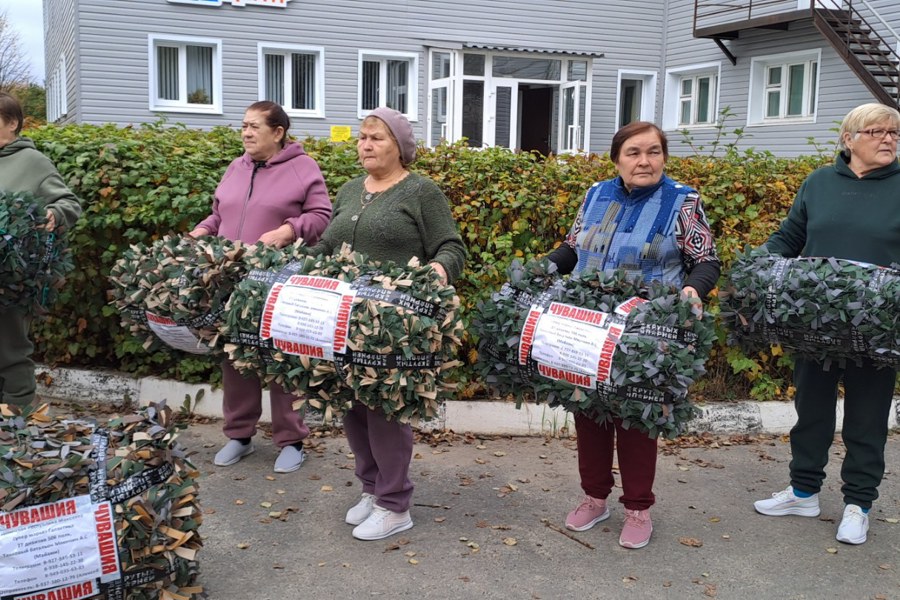 Маскировочные сети, выполненная своими руками, отправятся на фронт