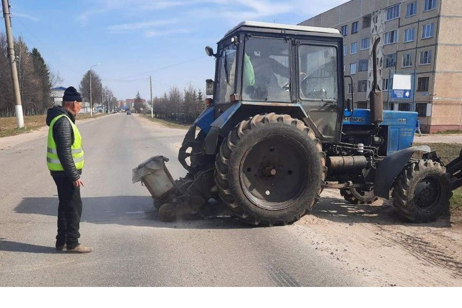 Подготовка к ямочному ремонту