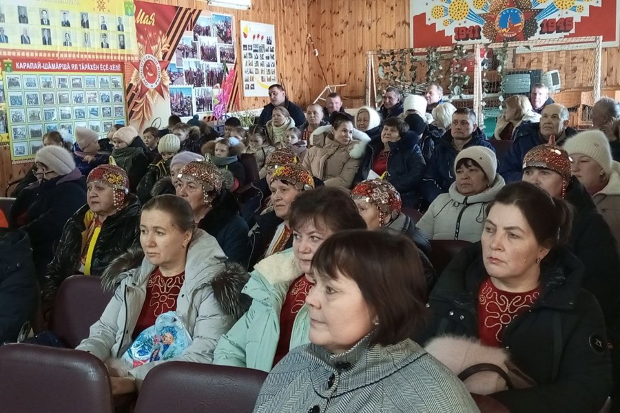 Отчётное собрание состоялось в Карабай-Шемуршинском территориальном отделе