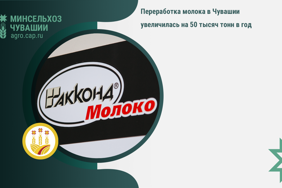 Переработка молока в Чувашии увеличилась на 50 тысяч тонн в год